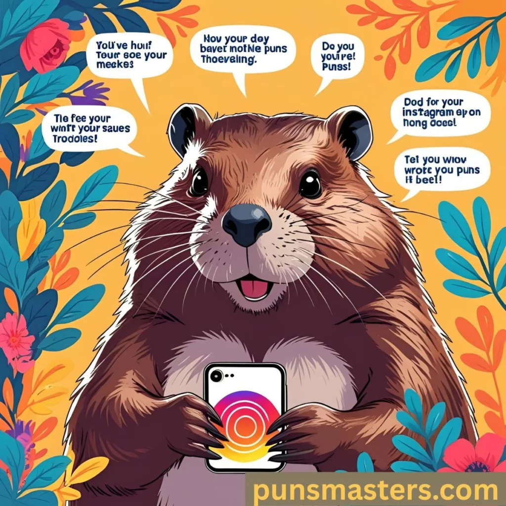 Beaver Instagram Caption Puns