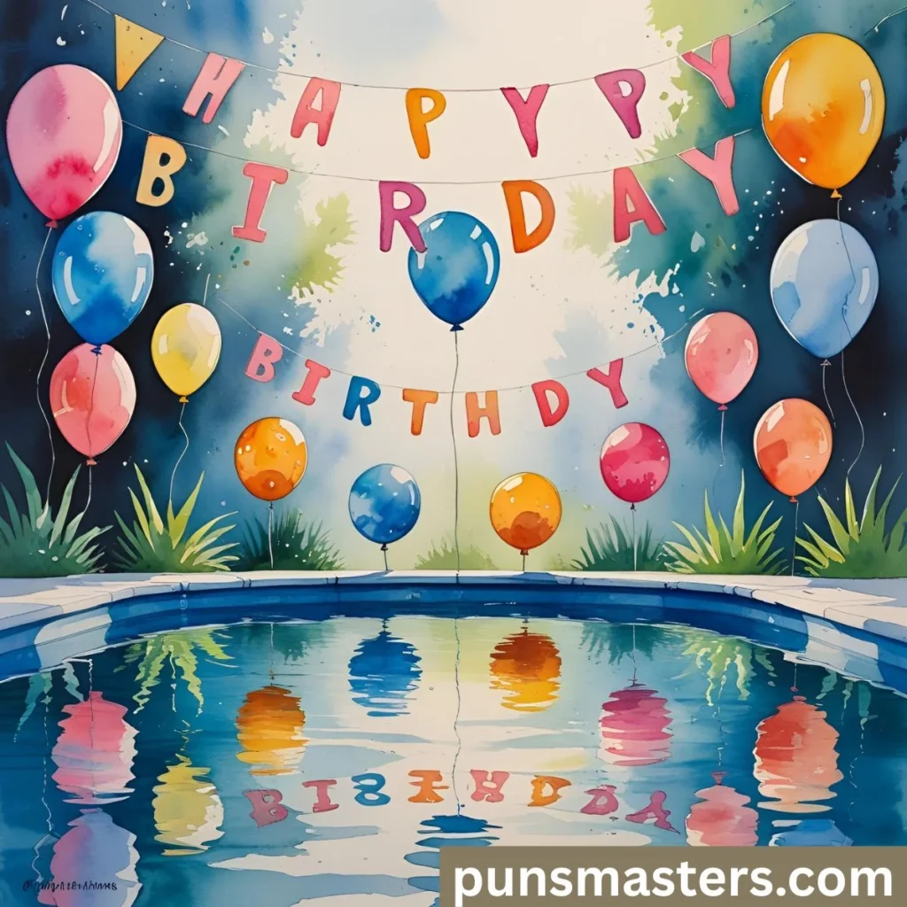 Birthday Pool Puns