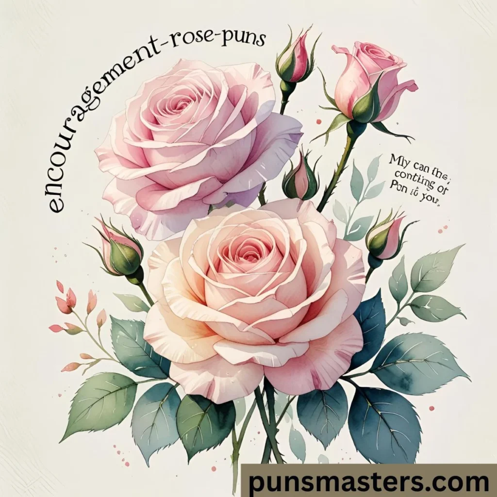 Encouragement Rose Puns