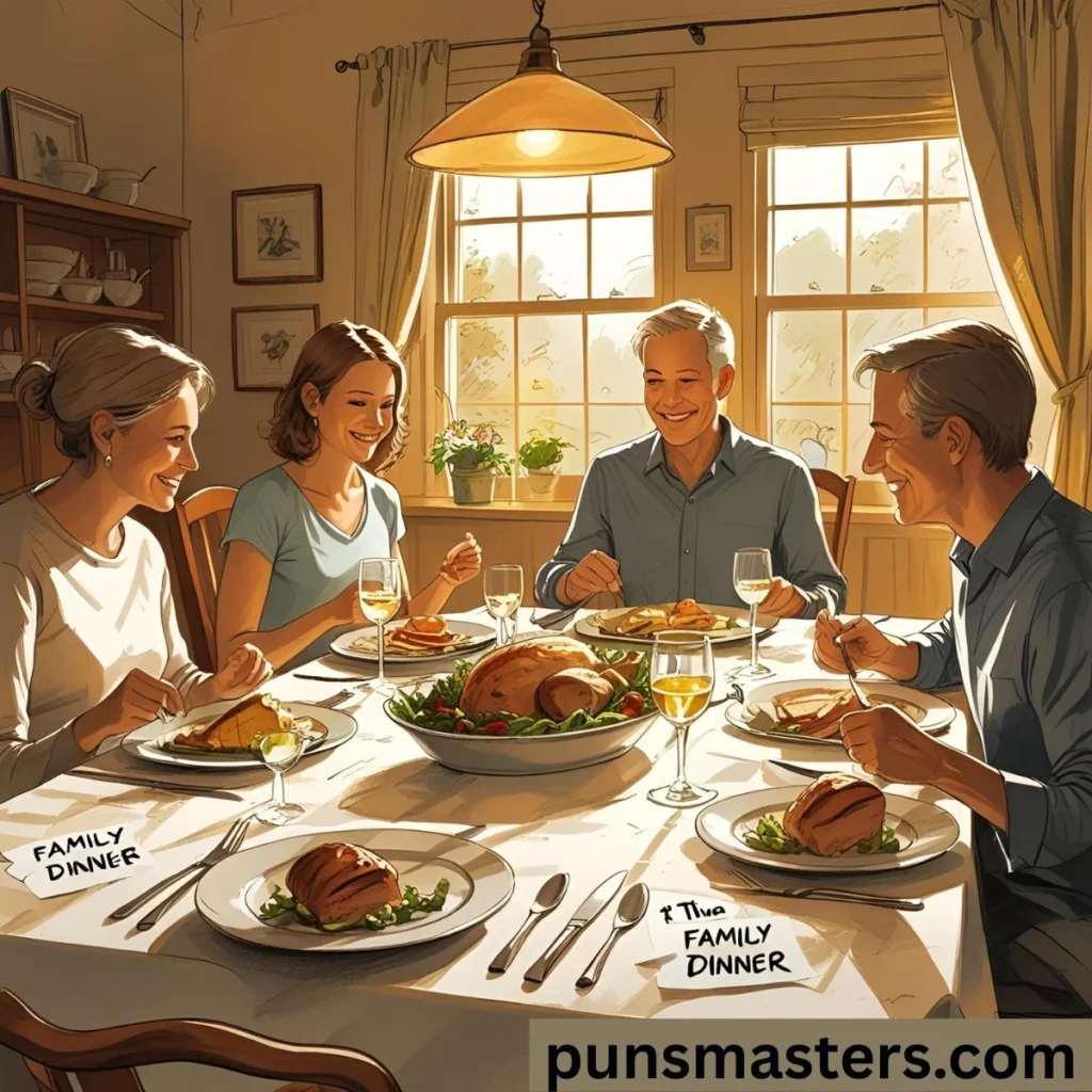 Family Dinner Puns