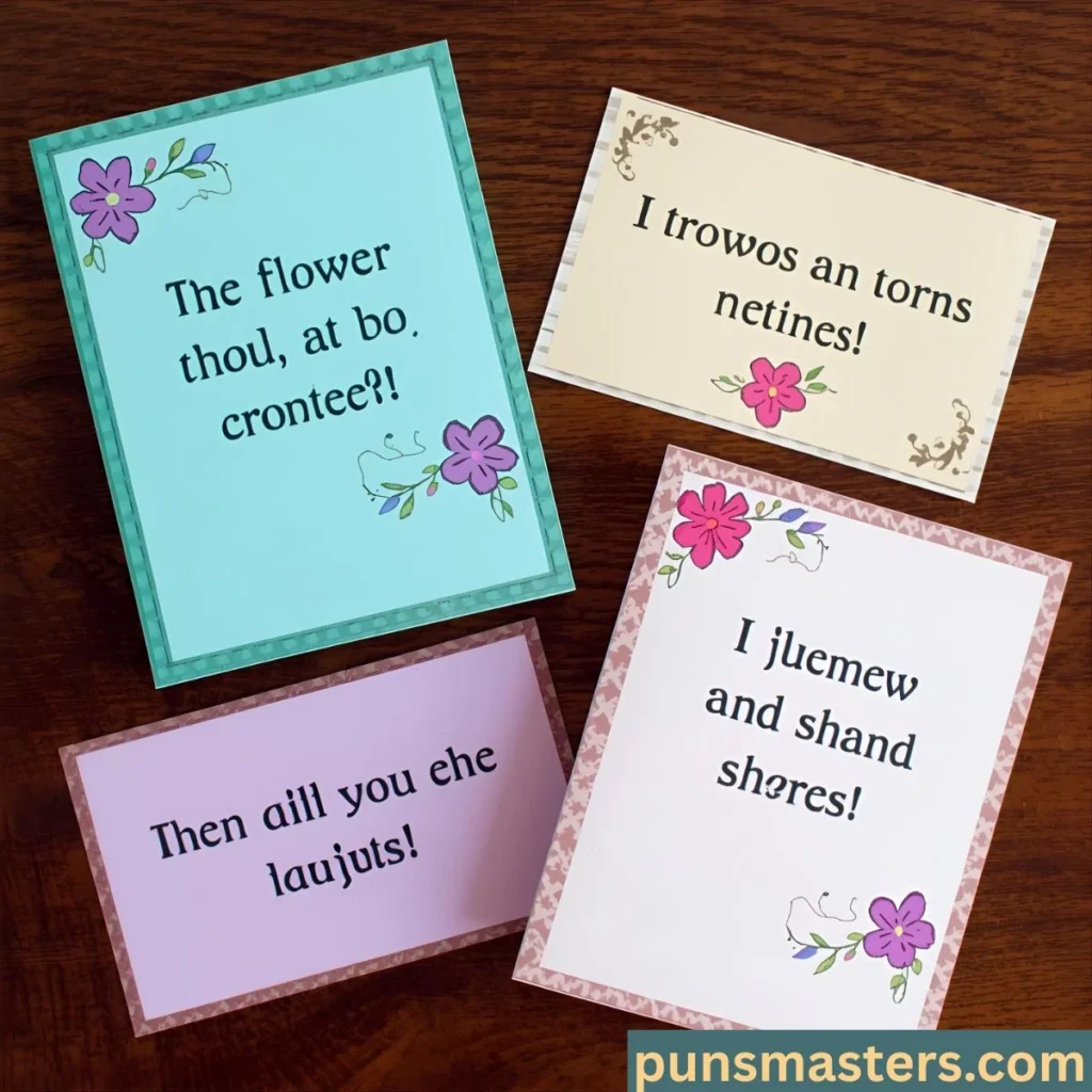 Flower Puns for Cards and Notes