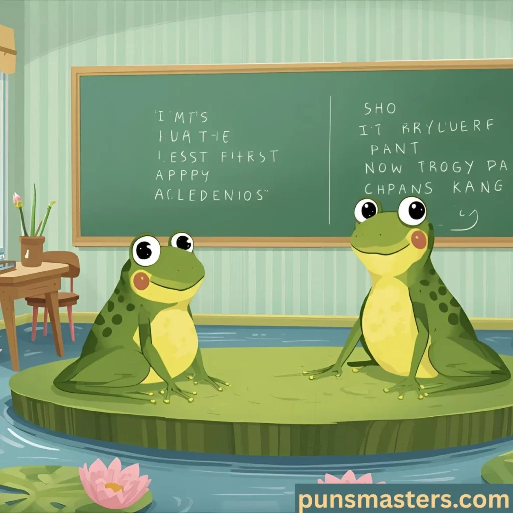 Frog School Puns