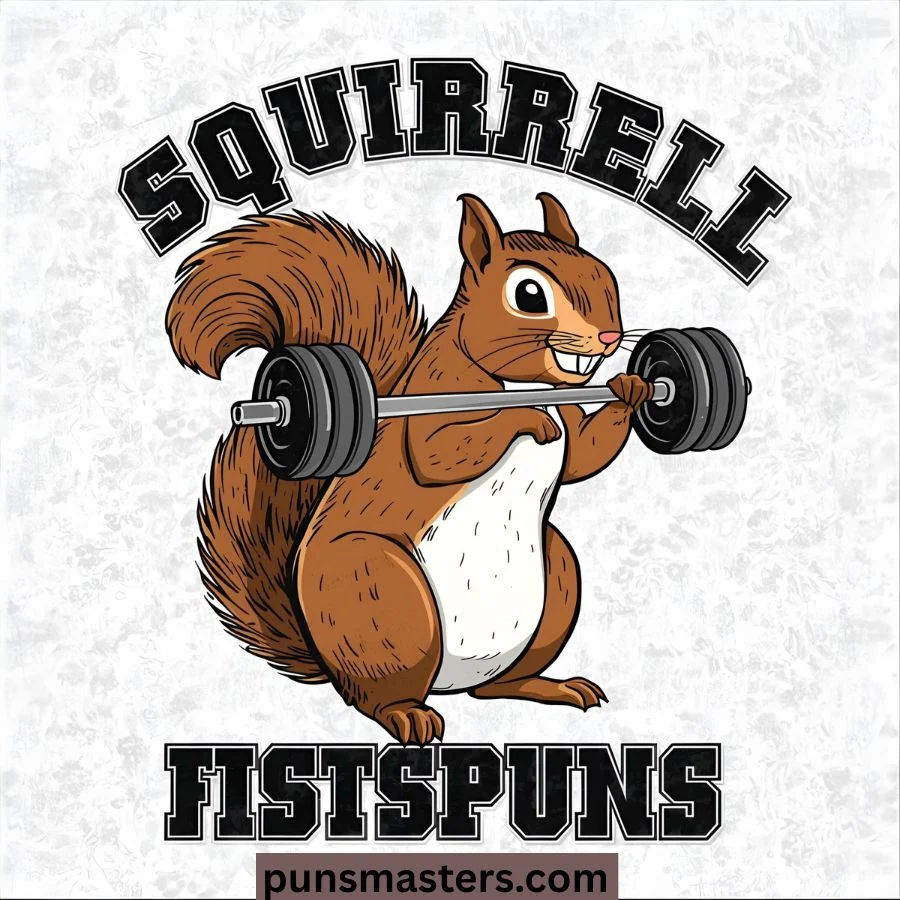 Fitness Squirrel Puns 