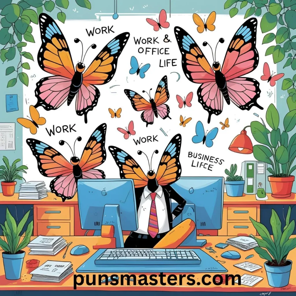 Office & Work Butterfly Puns